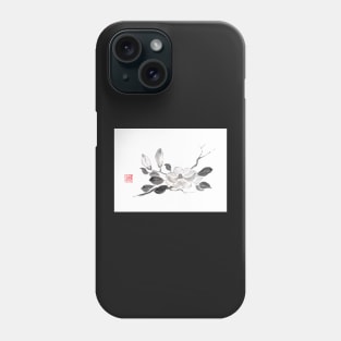 White queen sumi-e painting Phone Case
