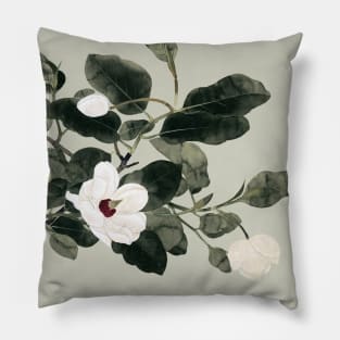 Flowering Magnolia Branch Pillow