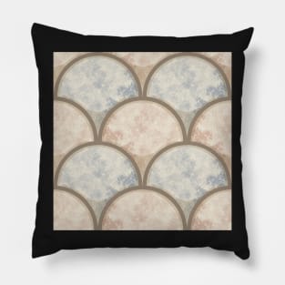 Fall Leaves Scallop minimalist pattern Pillow