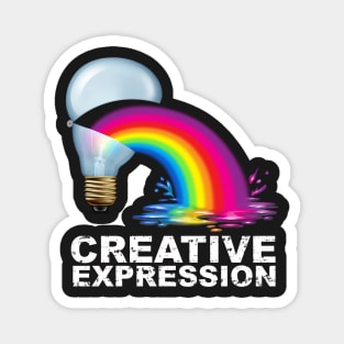 Creative Expression Lightbulb Magnet