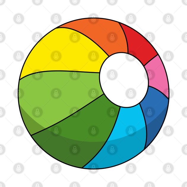 Colorful Beach Ball by BirdAtWork