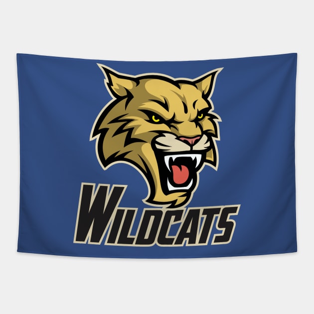 Wildcats sports logo Tapestry by DavesTees