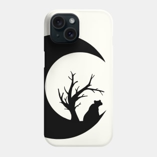 Bear on the moon Phone Case