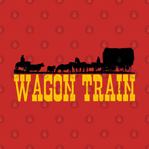 Wagon Train - Logo - 50s/60s Tv Western by wildzerouk