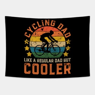 Cycling Dad Funny Vintage Cycling Father's Day Gift Tapestry