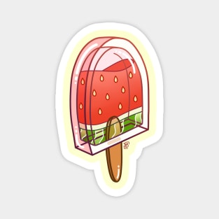 Watermelon Ice Pop Magnet