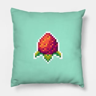 Pixel Strawberry Pillow