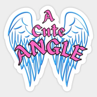 A Cute Acute Angle Geometry | Sticker