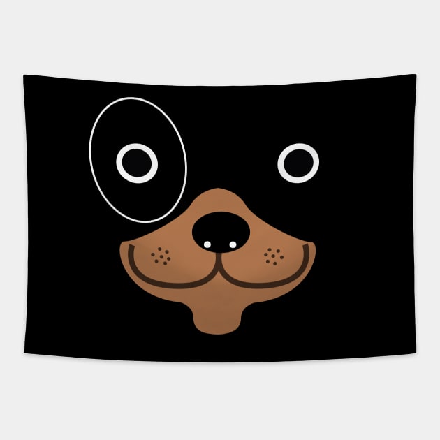 Dog Face Tapestry by utmost