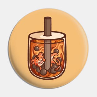 Tiger Boba Pin