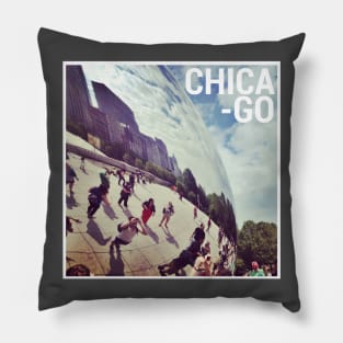 Chicago Silver Bean Pillow