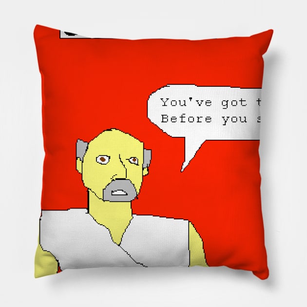 Gas Macaroni "Socrates" Pillow by gasmacaroni