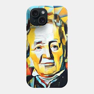 Leopold von Ranke Abstract Portrait | Leopold von Ranke Artwork 2 Phone Case