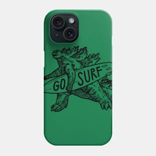 Dinosaur Surfing Phone Case