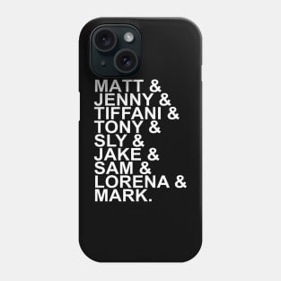 The Characters of California Dreams Phone Case