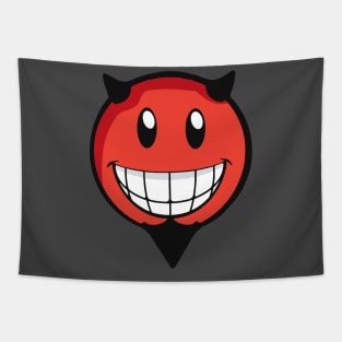 Devil Smiley Tapestry