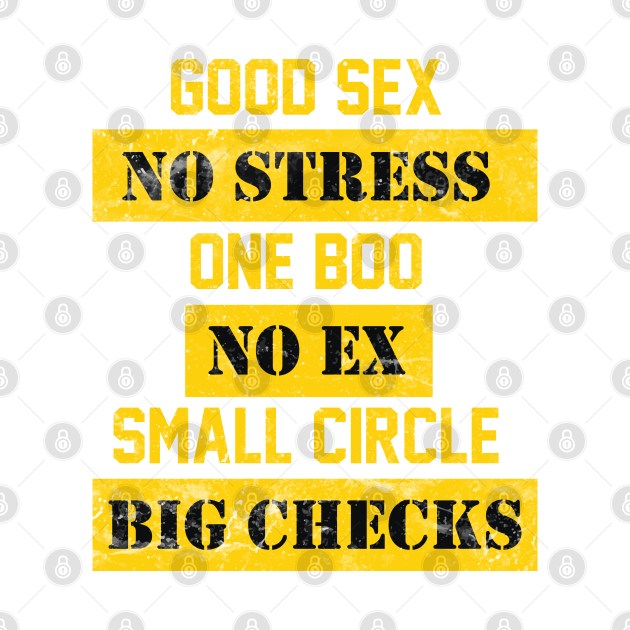 Good Sex No Stress One Boo No Ex Small Circle Big Checks Good Sex No Stress One Boo No Ex 3986