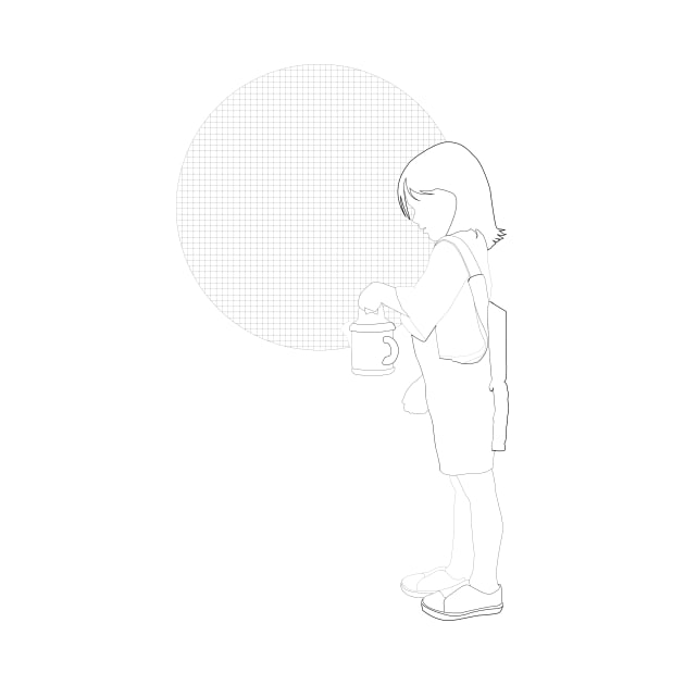 Line Drawing: Child by Crafting Yellow