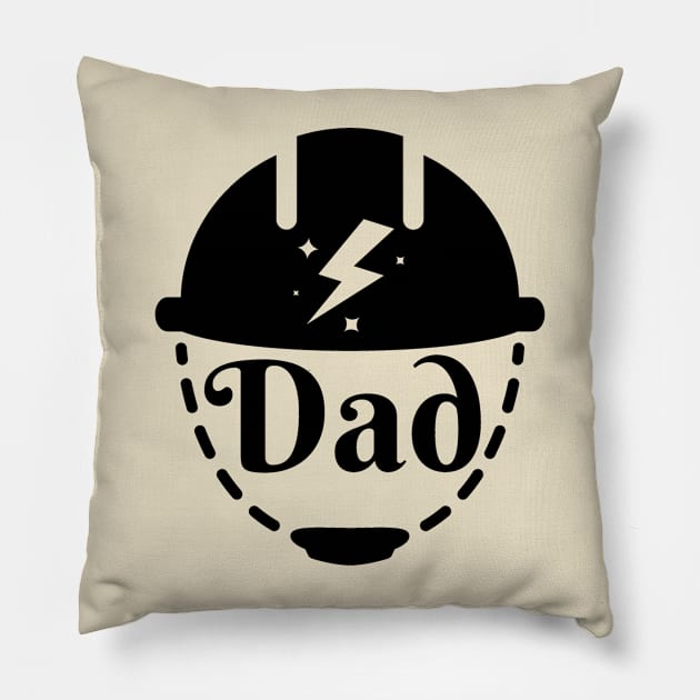 Dad Construction Helmet Pillow by Inspire-4-Me