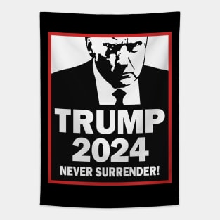 Trump 2024 Never Surrender Tapestry