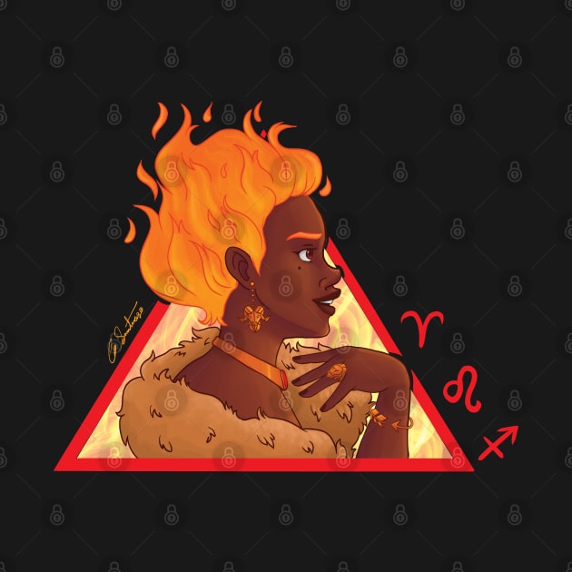 Fire Genasi by NeuroticallyChris