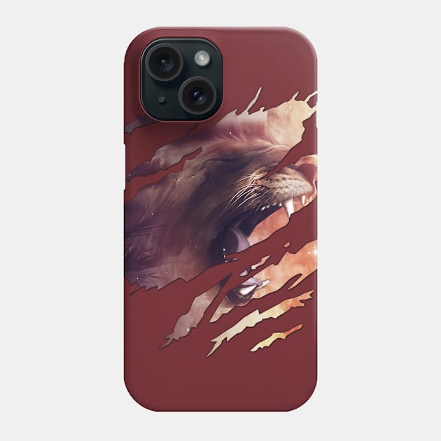 Lion Fury Phone Case by MegaStore