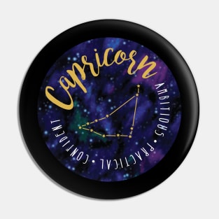 Capricorn Zodiac Pin