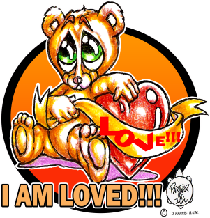 I AM LOVED - TEDDY BEAR Magnet