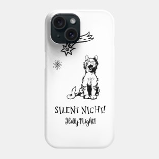 Funny Cat Illustration for Christmas Phone Case