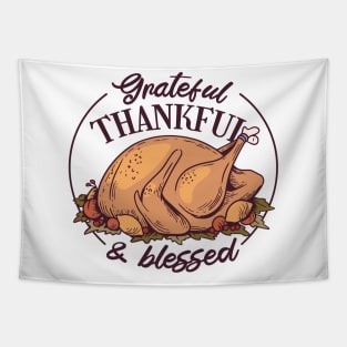 Grateful, Thankful and Blessed, Thanksgiving Tapestry