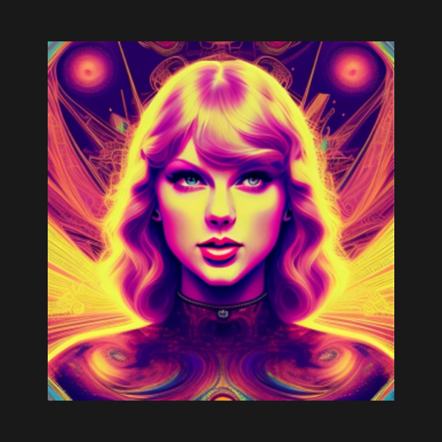 Psychedelic Swift - Taylor Swift - T-Shirt | TeePublic