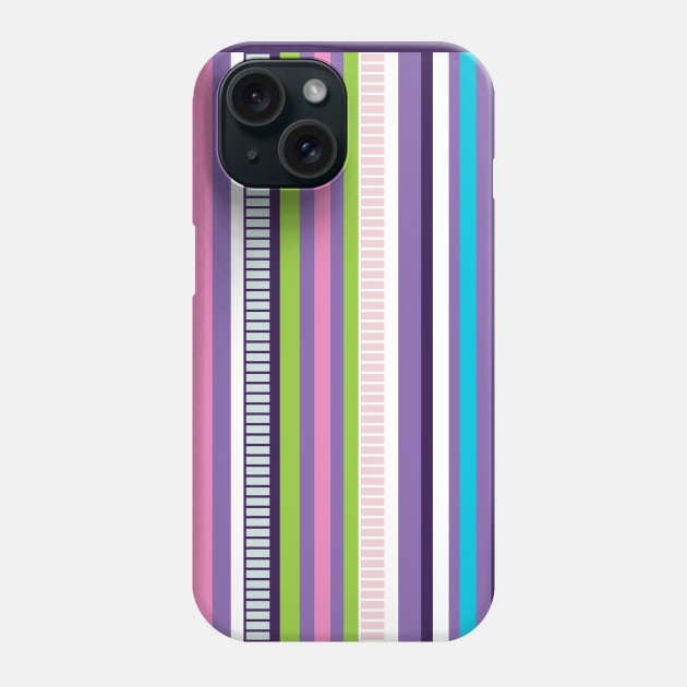 Serape Stripe-Brights Phone Case by Pamelandia