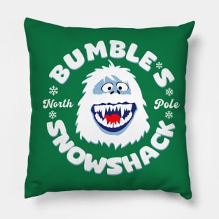 Bumbles Snowshack North Pole Funny Pillow