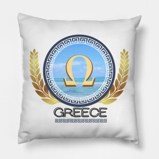 Greece Travel Design Pillow