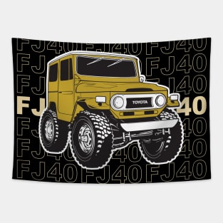 Harvest Gold FJ40 Stacked Tapestry