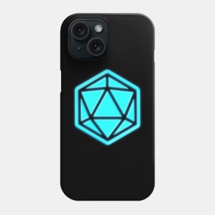 80s Retro D20 Neon Glow Phone Case