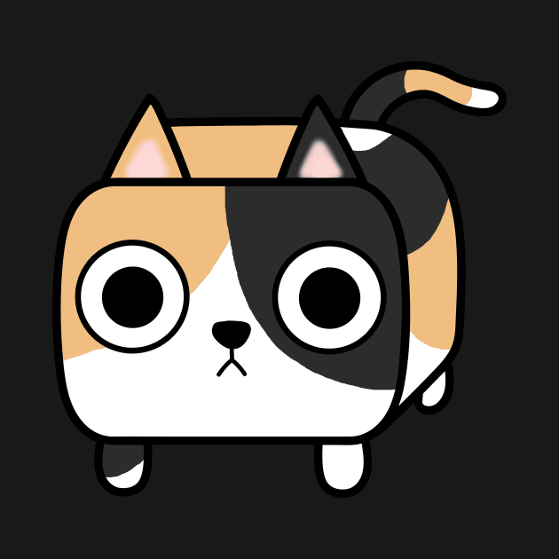 Calico Kitty Cat Loaf by calidrawsthings