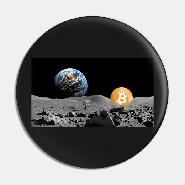 Houston, We Have A Bitcoin Pin by phneep