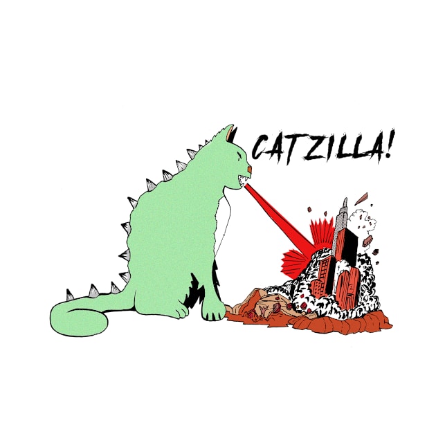 Catzilla by CarlComics