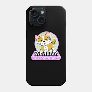 Cute Corgi Plays Piano Phone Case