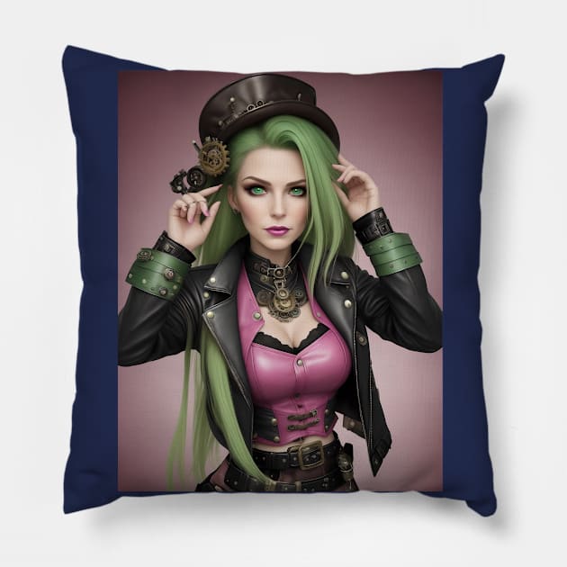 Steampunk 1 Pillow by DeVerviers