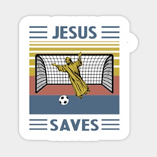 Jesus Saves Soccer Magnet