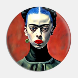 "A painting of "billie e" by Frida Kahlo" Pin