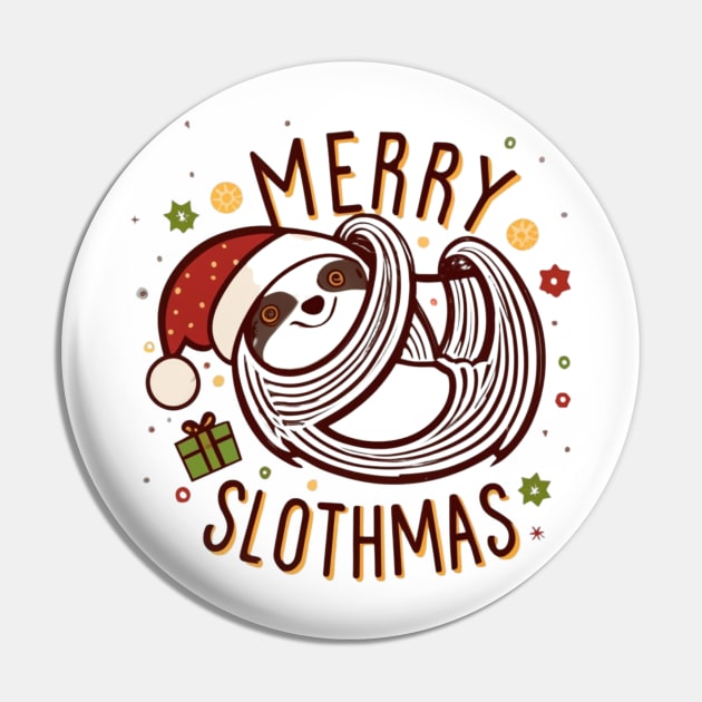 Merry slothmas Pin by Bestworker