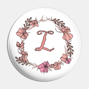 Letter L Rose Pink Initial Monogram - Letter l Pin