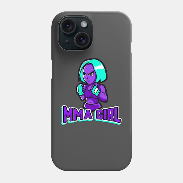 MMA Girl Phone Case by HustleHardStore