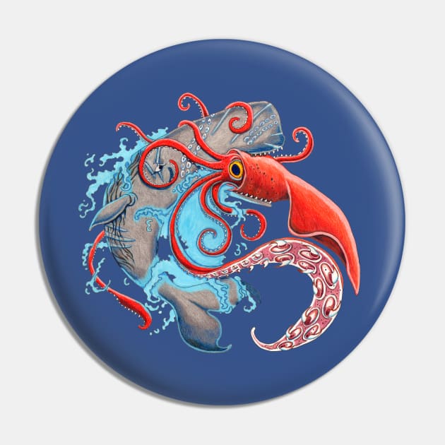 Colossal Squid Pin by NocturnalSea