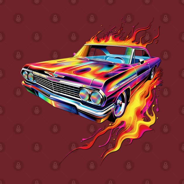 Chevy Impala pop art by Spearhead Ink