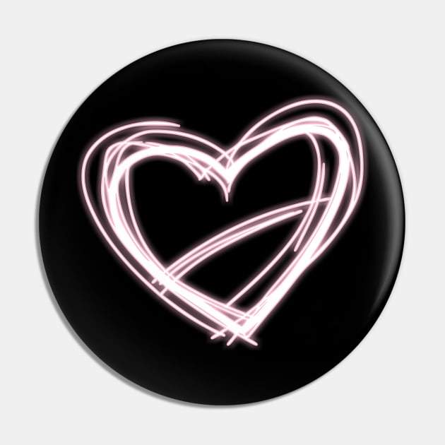 Eternal Radiance - Glowy Heart Pin by Salaar Design Hub