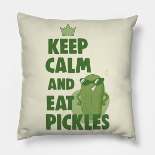 Keep calm and eat pickles Pillow